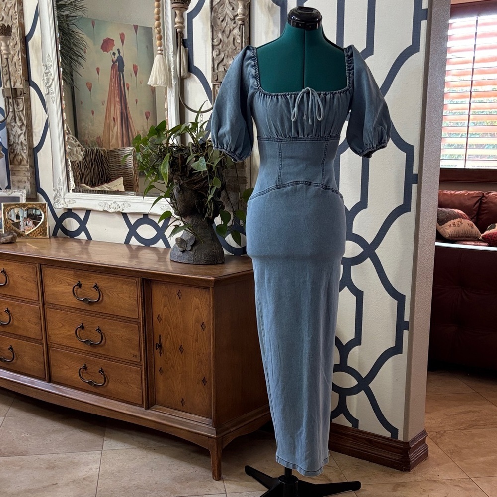 Blue Denim Dress